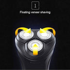 Electric Razor for Men Shavers for Men Rotary Shaver Razor Wet and Dry with Pop-Up Trimmer IPX7 Waterproof USB Rechargeable