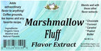 Marshmallow Organic Flavor Extract 2 oz for Baking, Ice Cream, Lip Balm, Coffee Drinks, Tea, Water, Sugar Free, Food Grade, Natural Flavoring