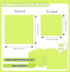 SietDESEO 50 Pieces Lime Green Napkins Disposable 3-Ply Lime Green Cocktail Napkins Paper Dinner Napkins for Birthday Baby Shower Wedding Valentines Day Party Beverage Napkin