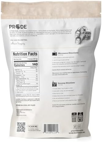 Pride Foods El Especial del TíoShaun Rice 'N Grinds Arroz Cremoso - Gluten-Free, Vegan-Friendly, Hot Rice Breakfast Cereal, Quick & Easy Hot Meal, Low-Fat Comfort Food, Arroz Con Leche