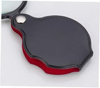 Beaupretty 5pcs Portable Handheld Magnifying Glasses Mini Leather Folding Loupes Soft Pouch Magnification for Boys and Girls Seniors Professionals