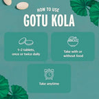 Banyan Botanicals Organic Gotu Kola–Nootropic Brain Supplement for Mental Clarity, Memory & Focus–Adaptogen for Stress Relief & Brain Support–Centella Asiatica Tablets–90 Tablets–USDA Organic