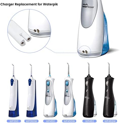 Charger Replacement for Waterpik Water Flosser WP360W WP462 WP450, Power Cord, 5ft, White