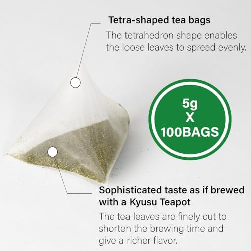 Sencha Green Tea 90 Tea Bags Bulk -from Shizuoka Japan | Japanese Tea KIMIKURA