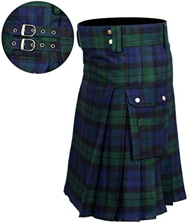 Tartan Utility Kilts for Men 8 Yard 13oz Kilt Available in Various Scottish Tartans