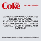 Diet Coke Diet Soda, 16.9 fl oz Bottles, 6 Pack - Cola Soft Drinks