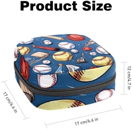 Period Bags for School, Sanitary Napkin Storage Bag for Feminine Pads, Baseball Ladies Menstrual Cup Pouch Sanitary Pads Organizer