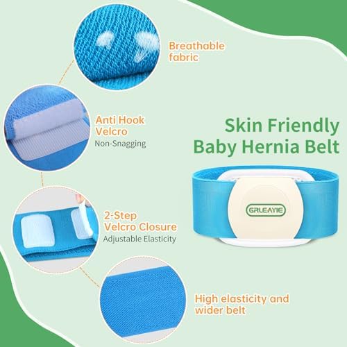 Umbilical Hernia Belt Baby Belly Button Band, Newborn Belly Wrap Truss, Infant Abdominal Binder for Children Kids, Adjustable Navel Belly Band Support Cord (Large)