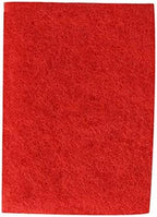 uxcell 5pcs Scouring Pad Non-Scratch Scouring Sponge Scrub Pads 6"x4" For Scouring Kitchen, Dishwashing, Red