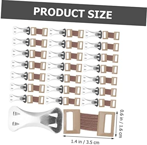 FRCOLOR Aluminum Buckle Bandage Body Wrap Elastic Bandage Wrap Replaceable Metal Clips Portable Fixing Clips for Injured Area