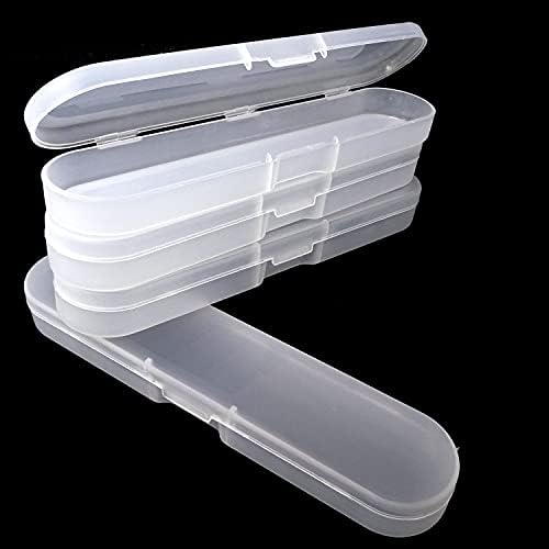 Honbay 4PCS Plastic Digital Thermometer Storage Case Containers Acne Needle Storage Box Pencil Case for Home (7 Inch)
