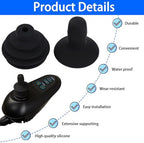 4 Pcs Wheelchair Joystick Button Cap Joystick Controller Knob and Gaiter Black Wheelchair Accessories Joysticks Button Cover Power Chair Parts for Electric Mobility Scooter Electric Drive