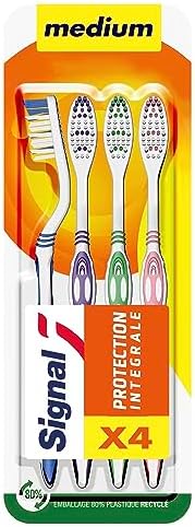 Signal Toothbrush Medium Integral Protection 4 Units, Battery Powered