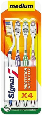 Signal Toothbrush Medium Integral Protection 4 Units, Battery Powered