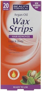 Beauty Formulas Argan Wax Strips 20 Strips