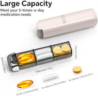 Pill Organizer 3X a Day for Women – Weekly Pill Organizer,Detachable Pill Box 7 Day,Travel Daily Pill Case Organizer,Vitamin Organizer& Supplement Organizer for Daily Meds & Supplements,Cute Pink