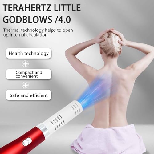 4.0 Terahertz Wand,Frequency Healing Devices,Activate Human Cells,Promote Metabolic Cycle,Relieve Fatigue at Work (Red and White)