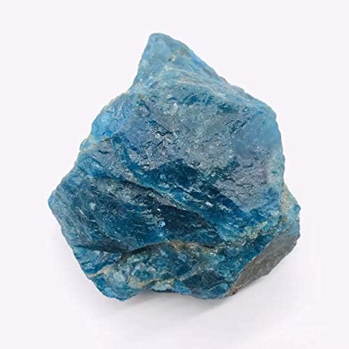 1pc 400g-500g Raw Natural Blue Apatite Crystal Rough Stone Rock Quartz Mineral Specimen for Healing