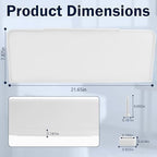 40271 Universal Toilet Tank Lid Cover Replacement, Adjustable, Fits Most Standard Toilets (White)