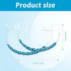 Fake Braces, Temporary Clip on Teeth with Brackets & Wire, Temporary Braces Suitable for Orthodontists to Explain and Practice for Dental Students - Brackets Falsos Para Dientes(Light Blue)