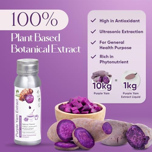 Purple Yam Ube Extract Liquid Paste | Ube Yam | Natural Asian Gourmet Baking Ingredient, Natural Flavor for Bakery & Beverage | No Artificial (80g (2.8oz))