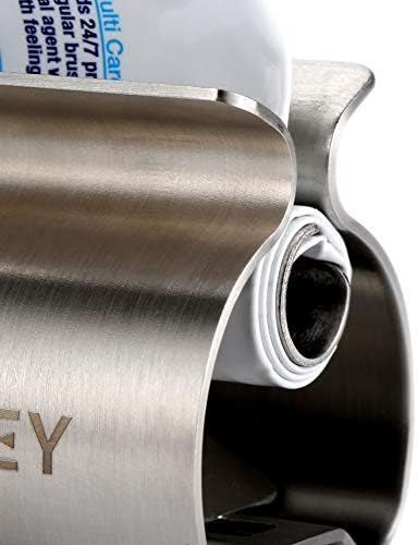 XYKEEY Toothpaste Squeezer Tube Squeezer - Toothpaste Squeezer Roller Tube Squeezer Tool, Rolling Tooth Pastetooth Paste Squeeze Dispenser Tube Wringer, 1 Pack (Stainless Steel)