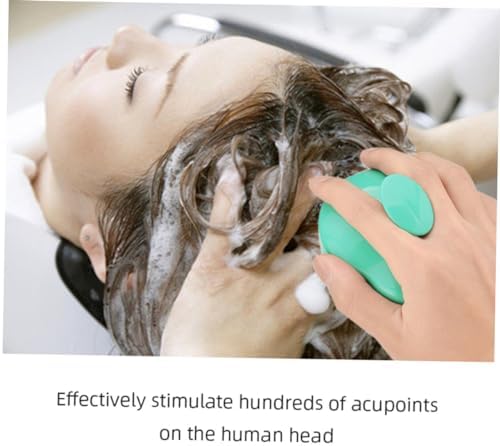 FRCOLOR Silicone Scalp Massage Brush Scrubber for Hair Washing Dandruff Removal and Relaxation for Home Use and Hair Care