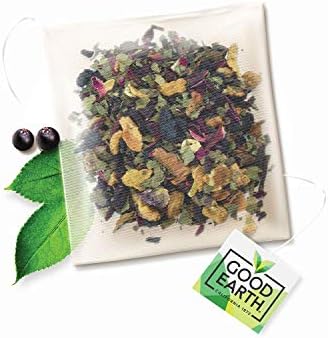 Good Earth Sensorial Blend Flavored Herbal Tea Hibiscus, Rose and Sweet Berries, No Artificial Color, No Preservatives, 15 Bag (Pack of 5)