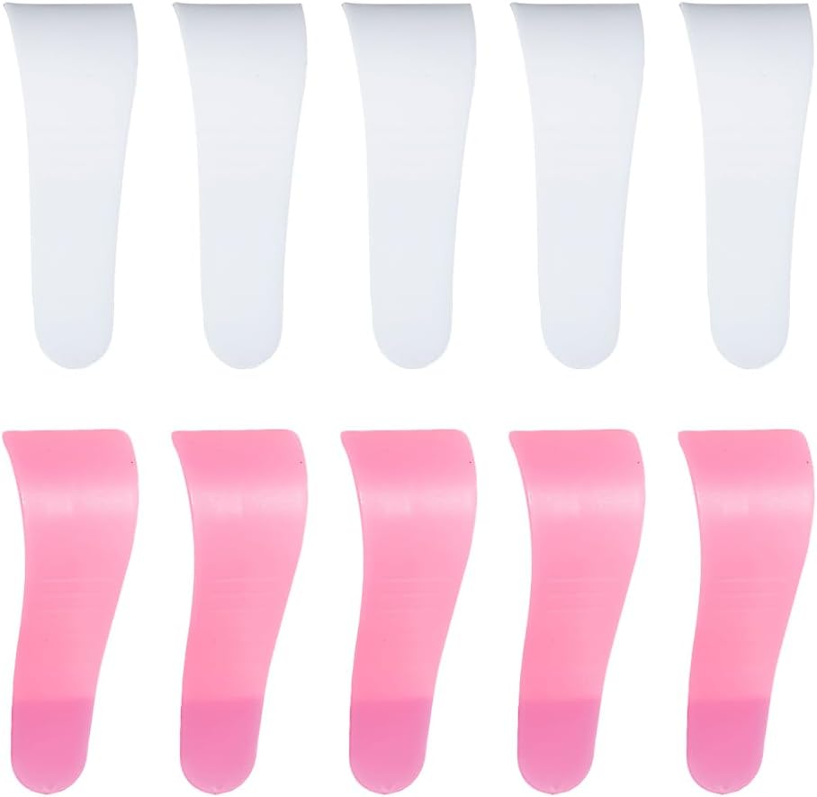 20 Pcs Hair Wax Removal Spatulas Depilatory Cream Scrapers Hair Wax Cleaning Sticks Plastic Makeup Spatulas Waxing Scraper Applicators