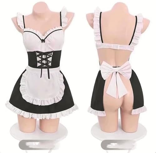 Women's Sexy Maid Costume Set Roleplay Lingerie Dress Cosplay Roleplay Outfit