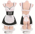 Women's Sexy Maid Costume Set Roleplay Lingerie Dress Cosplay Roleplay Outfit