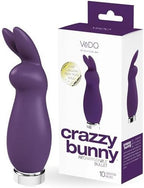 VeDO Crazzy Bunny Vibrator Bullet, Rechargeable Clitoral Adult Sex Toy, Clitoris Stimulator Vibe for Women (Purple)
