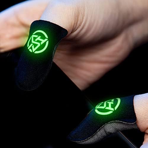 2pcs Game Fingertip Gloves for Sweatproof Finger Sleeve Breathable Gaming Finger Cover