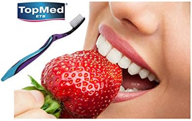 Top Med ETS Smokers Toothbrush Extra Hard + Charcoal Toothbrush Extra Hard (Color May Vary) 2 Count