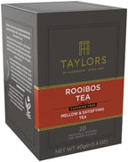 Taylors of Harrogate Rooibos Tea, Individually Wrapped Bags, 20 Count (Pack of 1), Mellow, Malty, and Slightly Honeyed, Caffeine-Free, Enjoy Hot or Iced, 20 Teabags