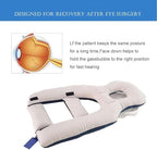 Vitrectomy Recovery Pillow, Reversible Face Down Pillow After Eye Surgery with Centre Hole and Adjustable Stand, Reversible Face Down Support, for Macular Hole And Retinal Detachment Post Surgery