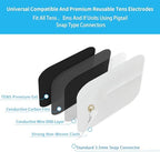TENS Unit Replacement Pads 4X8", 40 Pcs Premium Quality Snap Replacement Electrodes for TENS and EMS Muscle Stimulator, Using 3.5mm Snap Connector