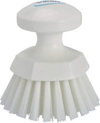 Vikan 38855 Brush,Scrub,Round,Stiff,5",PP/PBT,White