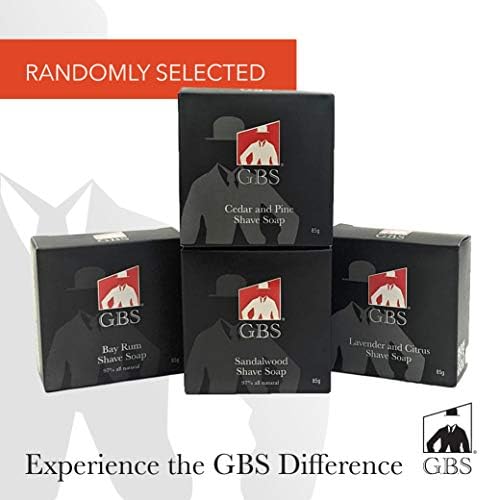 G.B.S Men's Premium 5 Piece Set- Double Edge Shaving Razor with Black Rubber Coated Handle, Shaving Mug, Synthetic Brush, Dual stand for Brush & Razor and 15 Blades, Alum Block