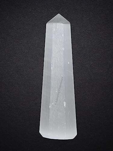 Amazing Gemstone Selenite Crystal Towers - Natural Healing Crystal Point Obelisk for Reiki Healing and Crystal Grid (3" to 4" INCH)
