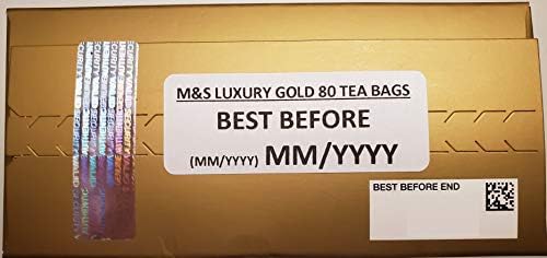 Marks and Spencer UK. Luxury Gold Range Teabags 80 Bags. (1 Pack)