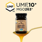 Egmont Honey MGO 263+ / UMF 10+ - NON-GMO, Kosher, Recycled plastic jar, Traceable 100% Pure & Raw Authentic New Zealand Honey (500g)