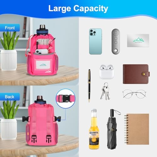 supregear Crutch Accessories Bag, Water-Resistant Premium Storage Pouch with Cup Holder and Multiple Pockets - Large Capacity Organizer Tote Bag Attachment for Underarm Crutches - Men, Women