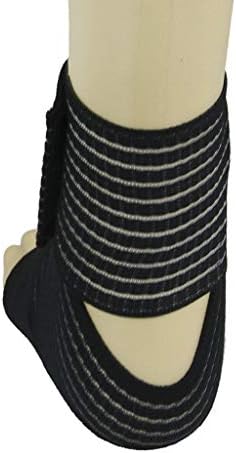 BXT Elastic Breathable Wrap Ankle Support Brace Compression Knee Elbow Wrist Ankle Hand Support Wrap Sports Bandage Strap with Hook & Loop Fastener Straps(A PIECE)