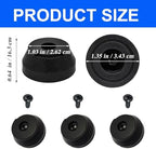 Replacement Screw-in Rubber Cane Tips Feet Suitable for Hurrycane Freedom Edition Walking Sticks, Cane Foot Rubber with Anti Slip and Wear Resistance Design, Easy to Use