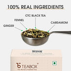Teabox Bombay Cutting Chai | Inspired By The Bustling City | Blended With Natural Cardamom, Ginger & Fennel, 250 Grams