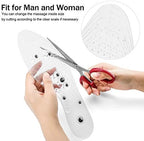3 Pairs Acupressure Magnetic Massage Insoles, Oumers Foot Massage Shoe-pad Foot Therapy Reflexology Pain Relief Shoe Insoles,Transparent (US M:7-9 W:8-10)