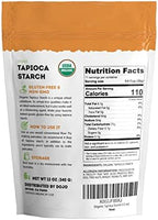 Kate Naturals Tapioca Starch Flour for Baking, Cooking & Boba Pearls (12oz, Organic, Non-GMO, Gluten Free)