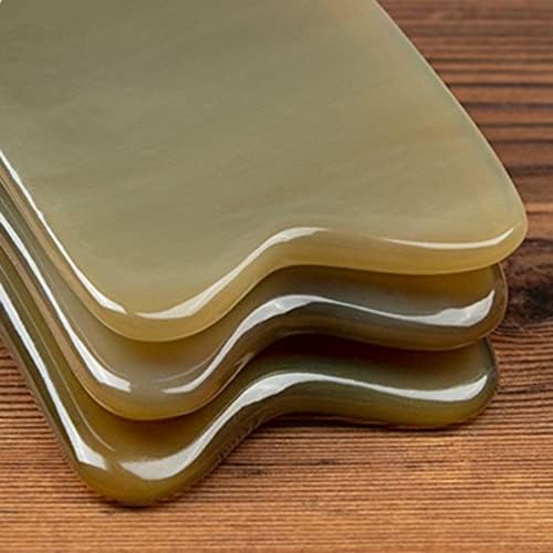 Gua Sha Tool for Body, Natural Buffalo Horn Guasha Board for Spa, Hand-Made Scraping Massage Facial Tool for Skin Care