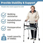 Seat for Walker - with Sponge Cushion，Universal Walker Rest Seat for Attachable Seat Folding, Maximum Weight Capacity of 250 Pounds